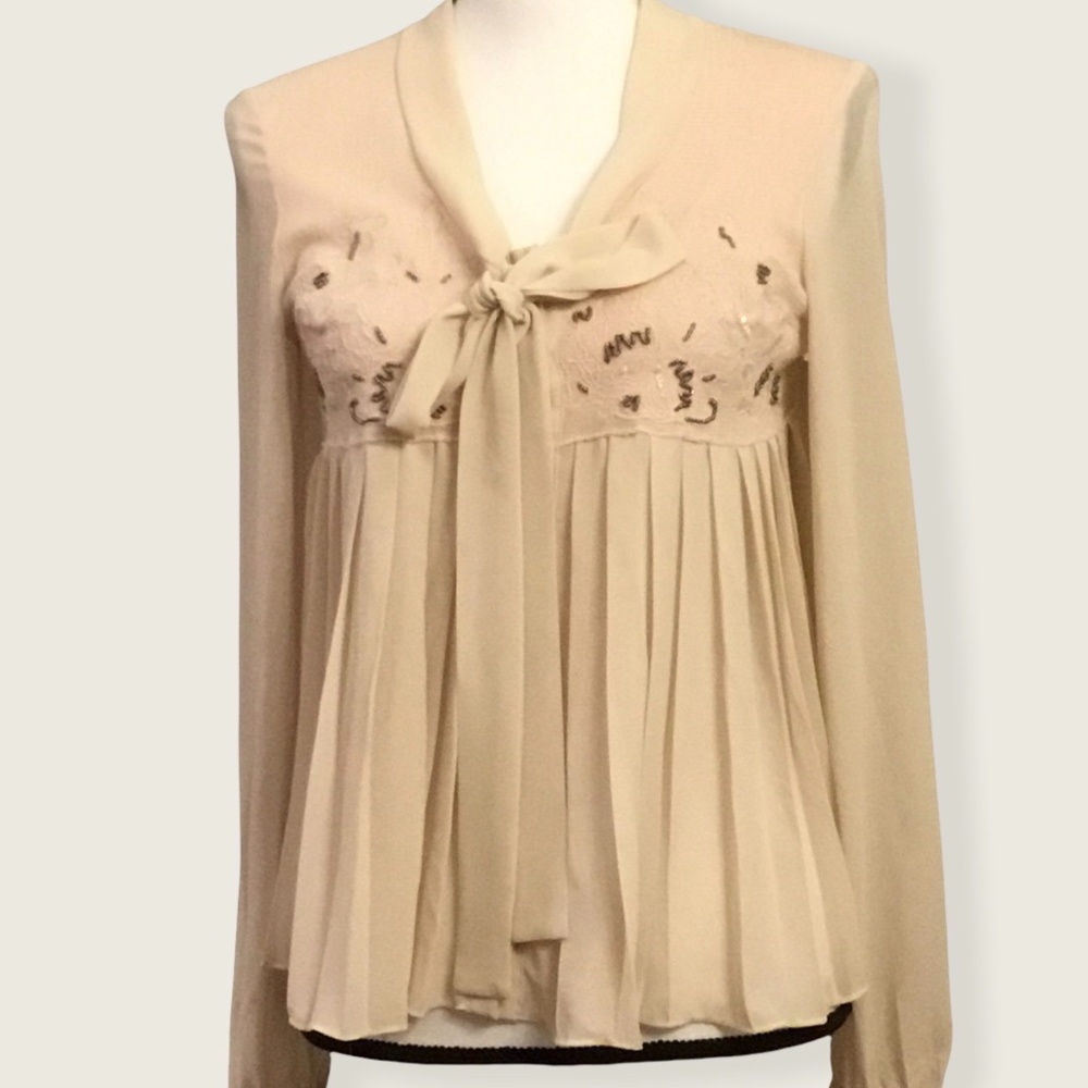 Stunning Robbi & Nikki Beaded Embroidered Blouse